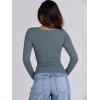 imageANRABESS Womens Cutout Tops Trendy Sexy Long Sleeve Shirts Ribbed Slim Fit Tee 2024 Fall Fashion Going Out Tshirts ClothesGrey Blue