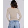 imageANRABESS Womens Cutout Tops Trendy Sexy Long Sleeve Shirts Ribbed Slim Fit Tee 2024 Fall Fashion Going Out Tshirts ClothesKhaki