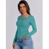 imageANRABESS Womens Cutout Tops Trendy Sexy Long Sleeve Shirts Ribbed Slim Fit Tee 2024 Fall Fashion Going Out Tshirts ClothesLake Blue