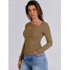 imageANRABESS Womens Cutout Tops Trendy Sexy Long Sleeve Shirts Ribbed Slim Fit Tee 2024 Fall Fashion Going Out Tshirts ClothesLight Brown