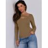 imageANRABESS Womens Cutout Tops Trendy Sexy Long Sleeve Shirts Ribbed Slim Fit Tee 2024 Fall Fashion Going Out Tshirts ClothesLight Brown