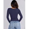 imageANRABESS Womens Cutout Tops Trendy Sexy Long Sleeve Shirts Ribbed Slim Fit Tee 2024 Fall Fashion Going Out Tshirts ClothesNavy Blue