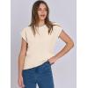 imageANRABESS Womens Summer Cap Sleeve Sweater Crewneck Sleeveless Knit Tops Casual Fit Vest 2025 Trendy Tank Top ShirtsApricot