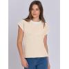 imageANRABESS Womens Summer Cap Sleeve Sweater Crewneck Sleeveless Knit Tops Casual Fit Vest 2025 Trendy Tank Top ShirtsApricot