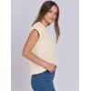 imageANRABESS Womens Summer Cap Sleeve Sweater Crewneck Sleeveless Knit Tops Casual Fit Vest 2025 Trendy Tank Top ShirtsApricot