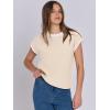 imageANRABESS Womens Summer Cap Sleeve Sweater Crewneck Sleeveless Knit Tops Casual Fit Vest 2025 Trendy Tank Top ShirtsApricot