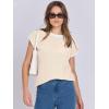 imageANRABESS Womens Summer Cap Sleeve Sweater Crewneck Sleeveless Knit Tops Casual Fit Vest 2025 Trendy Tank Top ShirtsApricot