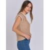 imageANRABESS Womens Summer Cap Sleeve Sweater Crewneck Sleeveless Knit Tops Casual Fit Vest 2025 Trendy Tank Top ShirtsKhaki