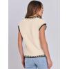 imageANRABESS Womens Summer Cap Sleeve Sweater Crewneck Sleeveless Knit Tops Casual Fit Vest 2025 Trendy Tank Top ShirtsLine Apricot