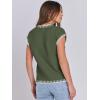 imageANRABESS Womens Summer Cap Sleeve Sweater Crewneck Sleeveless Knit Tops Casual Fit Vest 2025 Trendy Tank Top ShirtsLine Green