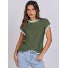 imageANRABESS Womens Summer Cap Sleeve Sweater Crewneck Sleeveless Knit Tops Casual Fit Vest 2025 Trendy Tank Top ShirtsLine Green
