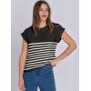 imageANRABESS Womens Summer Cap Sleeve Sweater Crewneck Sleeveless Knit Tops Casual Fit Vest 2025 Trendy Tank Top ShirtsStripe Black