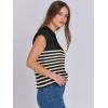 imageANRABESS Womens Summer Cap Sleeve Sweater Crewneck Sleeveless Knit Tops Casual Fit Vest 2025 Trendy Tank Top ShirtsStripe Black