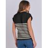 imageANRABESS Womens Summer Cap Sleeve Sweater Crewneck Sleeveless Knit Tops Casual Fit Vest 2025 Trendy Tank Top ShirtsStripe Black