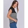 imageANRABESS Womens Summer Cap Sleeve Sweater Crewneck Sleeveless Knit Tops Casual Fit Vest 2025 Trendy Tank Top ShirtsStripe Black White