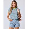imageANRABESS Womens Summer Cap Sleeve Sweater Crewneck Sleeveless Knit Tops Casual Fit Vest 2025 Trendy Tank Top ShirtsStripe Blue Pink