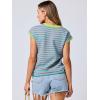 imageANRABESS Womens Summer Cap Sleeve Sweater Crewneck Sleeveless Knit Tops Casual Fit Vest 2025 Trendy Tank Top ShirtsStripe Blue Pink