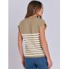 imageANRABESS Womens Summer Cap Sleeve Sweater Crewneck Sleeveless Knit Tops Casual Fit Vest 2025 Trendy Tank Top ShirtsStripe Coffee
