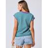 imageANRABESS Womens Summer Cap Sleeve Sweater Crewneck Sleeveless Knit Tops Casual Fit Vest 2025 Trendy Tank Top ShirtsStripe Green Grey