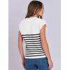 imageANRABESS Womens Summer Cap Sleeve Sweater Crewneck Sleeveless Knit Tops Casual Fit Vest 2025 Trendy Tank Top ShirtsStripe White
