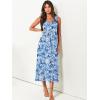 imageANRABESS Womens Summer Maxi Dresses Fit ampamp Flare Flowy V Neck Sleeveless Swing Casual Tiered Beach Sundress with PocketsFloral Royal Blue