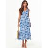 imageANRABESS Womens Summer Maxi Dresses Fit ampamp Flare Flowy V Neck Sleeveless Swing Casual Tiered Beach Sundress with PocketsFloral Royal Blue