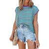 imageANRABESS Womens Summer Cap Sleeve Sweater Crewneck Sleeveless Knit Tops Casual Fit Vest 2025 Trendy Tank Top ShirtsStripe Green Grey