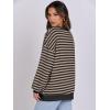 imageANRABESS Women Striped Oversized Sweatshirt Long Sleeve Crewneck Shirts 2025 Fall Fashion Pullover Sweater Trendy ClothesBlack Grey