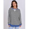 imageANRABESS Women Striped Oversized Sweatshirt Long Sleeve Crewneck Shirts 2025 Fall Fashion Pullover Sweater Trendy ClothesBlack White