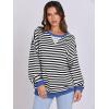 imageANRABESS Women Striped Oversized Sweatshirt Long Sleeve Crewneck Shirts 2025 Fall Fashion Pullover Sweater Trendy ClothesBlack White