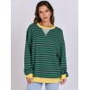imageANRABESS Women Striped Oversized Sweatshirt Long Sleeve Crewneck Shirts 2025 Fall Fashion Pullover Sweater Trendy ClothesBlue Green