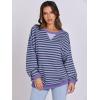 imageANRABESS Women Striped Oversized Sweatshirt Long Sleeve Crewneck Shirts 2025 Fall Fashion Pullover Sweater Trendy ClothesBlue Purple