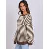 imageANRABESS Women Striped Oversized Sweatshirt Long Sleeve Crewneck Shirts 2025 Fall Fashion Pullover Sweater Trendy ClothesBrown White