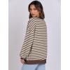 imageANRABESS Women Striped Oversized Sweatshirt Long Sleeve Crewneck Shirts 2025 Fall Fashion Pullover Sweater Trendy ClothesBrown White