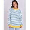 imageANRABESS Women Striped Oversized Sweatshirt Long Sleeve Crewneck Shirts 2025 Fall Fashion Pullover Sweater Trendy ClothesBule White