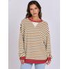 imageANRABESS Women Striped Oversized Sweatshirt Long Sleeve Crewneck Shirts 2025 Fall Fashion Pullover Sweater Trendy ClothesCaramel White