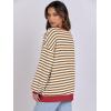 imageANRABESS Women Striped Oversized Sweatshirt Long Sleeve Crewneck Shirts 2025 Fall Fashion Pullover Sweater Trendy ClothesCaramel White