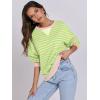 imageANRABESS Women Striped Oversized Sweatshirt Long Sleeve Crewneck Shirts 2025 Fall Fashion Pullover Sweater Trendy ClothesLight Yellow Green