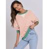 imageANRABESS Women Striped Oversized Sweatshirt Long Sleeve Crewneck Shirts 2025 Fall Fashion Pullover Sweater Trendy ClothesOrange White