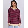 imageANRABESS Women Striped Oversized Sweatshirt Long Sleeve Crewneck Shirts 2025 Fall Fashion Pullover Sweater Trendy ClothesRed Blue