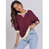 imageANRABESS Women Striped Oversized Sweatshirt Long Sleeve Crewneck Shirts 2025 Fall Fashion Pullover Sweater Trendy ClothesRed Blue