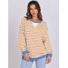imageANRABESS Women Striped Oversized Sweatshirt Long Sleeve Crewneck Shirts 2025 Fall Fashion Pullover Sweater Trendy ClothesYellow White