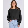 imageANRABESS Womens Cropped Oversized Sweatshirts Crewneck Long Sleeve Pullover 2024 Fall Teen Girls Y2K Fashion Crop TopsBlack