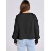 imageANRABESS Womens Cropped Oversized Sweatshirts Crewneck Long Sleeve Pullover 2024 Fall Teen Girls Y2K Fashion Crop TopsBlack
