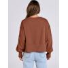imageANRABESS Womens Cropped Oversized Sweatshirts Crewneck Long Sleeve Pullover 2024 Fall Teen Girls Y2K Fashion Crop TopsCaramel
