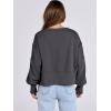 imageANRABESS Womens Cropped Oversized Sweatshirts Crewneck Long Sleeve Pullover 2024 Fall Teen Girls Y2K Fashion Crop TopsDark Gray