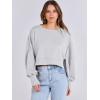 imageANRABESS Womens Cropped Oversized Sweatshirts Crewneck Long Sleeve Pullover 2024 Fall Teen Girls Y2K Fashion Crop TopsGray