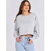 imageANRABESS Womens Cropped Oversized Sweatshirts Crewneck Long Sleeve Pullover 2024 Fall Teen Girls Y2K Fashion Crop TopsGray