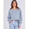 imageANRABESS Womens Cropped Oversized Sweatshirts Crewneck Long Sleeve Pullover 2024 Fall Teen Girls Y2K Fashion Crop TopsLight Blue