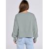 imageANRABESS Womens Cropped Oversized Sweatshirts Crewneck Long Sleeve Pullover 2024 Fall Teen Girls Y2K Fashion Crop TopsLight Green